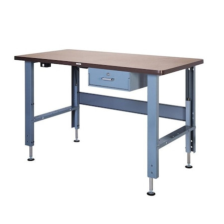 STACKBIN Electric Workbenches, 60" W, 28" to 40" Height, 1000 Lb. - P6036-4000-E