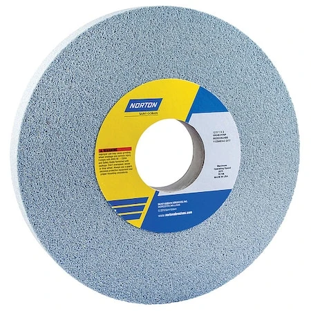 NORTON ABRASIVES Grinding Wheel, T1, 12x1x3, Ca, 60g, Sft, Blue - 66253262593