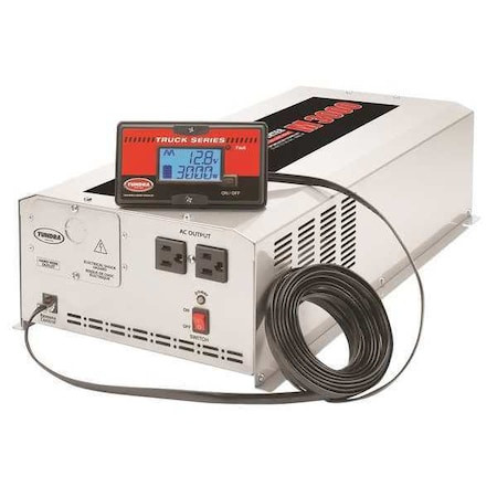 TUNDRA Power Inverter, Modified Sine Wave, 6,000 W Peak, 3,000 W Continuous, 2 Outlets - M3000