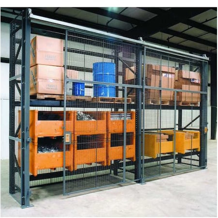 WIRECRAFTERS Pallet Rack Encl,5 Bay,96inw,36in Based - RE8836SD5