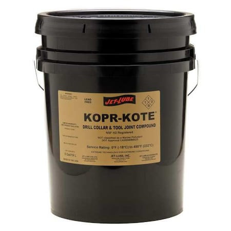 JET-LUBE Joint/drill Collar Compound, 2.5 Gal, Pail, Metallic - 10113