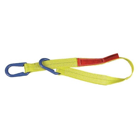 LIFT-ALL Web Sling, Type U, 18 Ft L, 4 in W, Polyester, Yellow - UU2604DX18