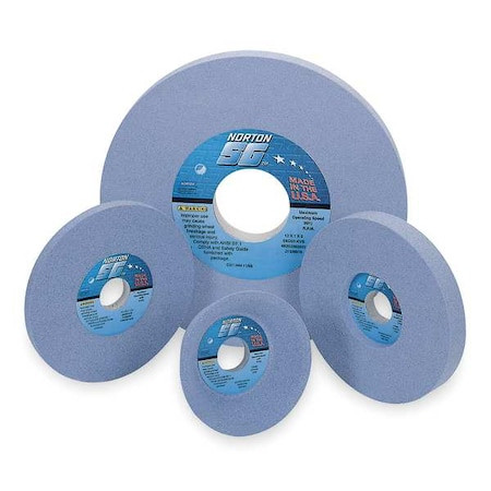 NORTON ABRASIVES Grinding Wheel, T1, 14x1x5, Ca, 80g, Med, Blue - 66253363979