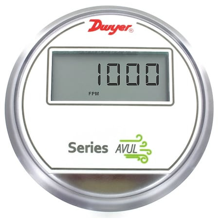 DWYER INSTRUMENTS Air Velocity Xmtr,10secre-time,0.47india - AVUL-3DA1-LCD