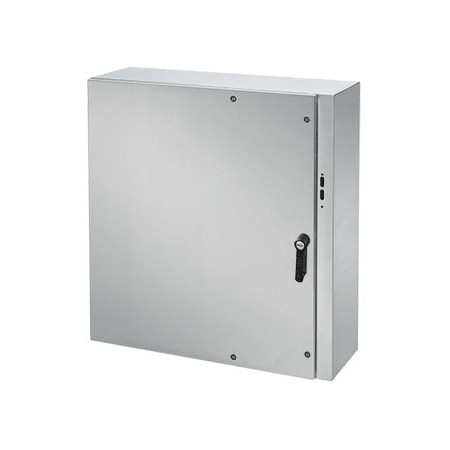 NVENT HOFFMAN 1/4 Turn Latch Electrical Enclosures, 36 in H, 10 in D, 32 in W, Nema 4x, 316 Stainless Steel - CDSC363210SS6R