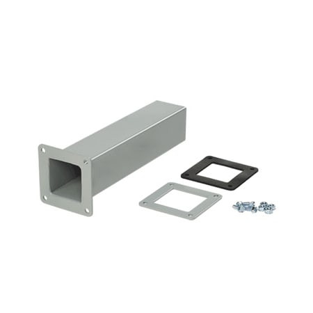 NVENT HOFFMAN Cut-off Fitting,8.00x8.00,gray,steel - F88WX