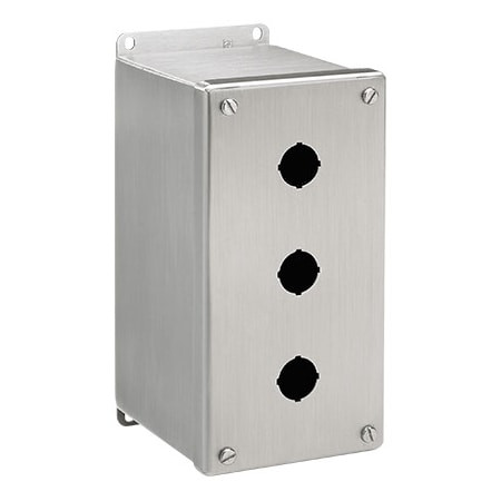 NVENT HOFFMAN Captive Screws Electrical Enclosures, 6 in H, 4-3/4 in D, 4 in W, Nema 4x, 304 Stainless Steel - E2PBXSS