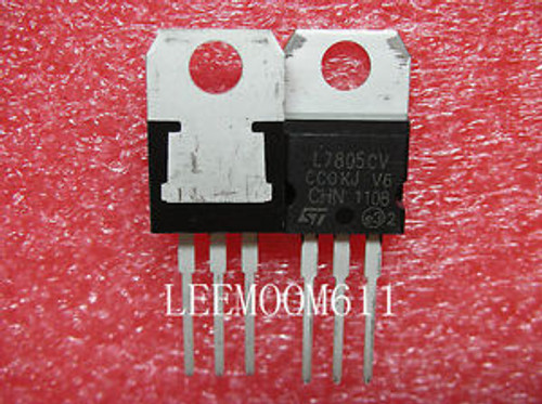 500PC L7805CV / L7805 Voltage Regulator + 5V 1.5A NEW (A222)