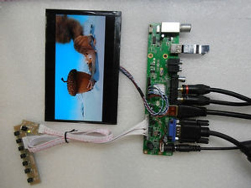 TV+HDMI+VGA+AV+USB+AUDIO LCD Controller Board + 7inch N070ICG-LD1 IPS LCD Panel