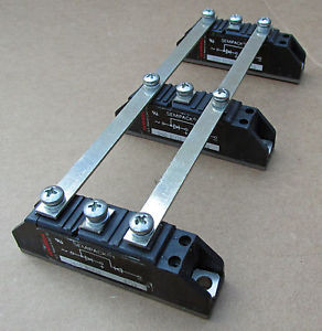 3 Semikron SKKD 42F15 81/12 Thyristor Diode Module W/ Buss Bar Tested