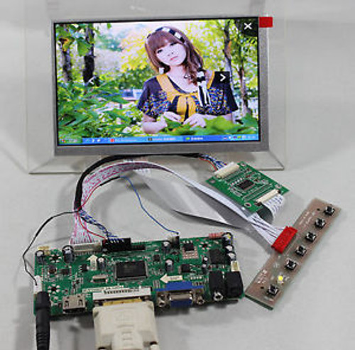 HDMI+DVI+VGA+Audio controller board+Tcon board+7inch AT070TN83 V1 800480 Lcd