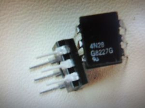 100 pcs of 4N28 Opto Coupler Transistor Output, Manu. G.I. Pkg 6 Pin Dip