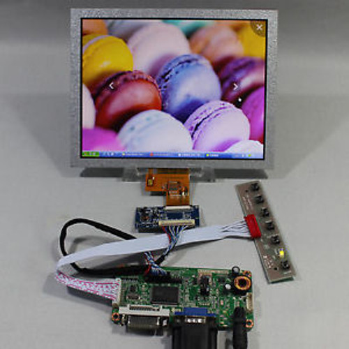 DVI+VGA LCD controller board RT2261+8inch EJ080NA-04C 1024768 LCD screen