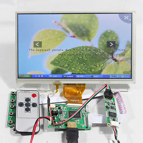 HDMI input LCD controller board+9inch 800x480 AT090TN10 lcd+Touch+Remote control