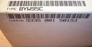 200 pcs BYW95C PHILIPS SOD-64 AXIAL RECTIFIER 600V PING