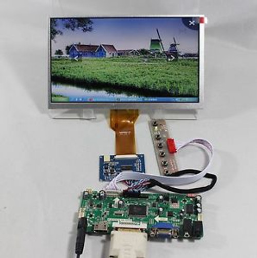 HDMI+DVI+VGA+Audio LCD controller board+Tcon board+9inch AT090TN12 800480 Lcd