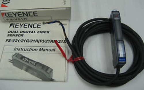 KEYENCE FS-V21R Dual Digital Fiber Sensor Amplifier