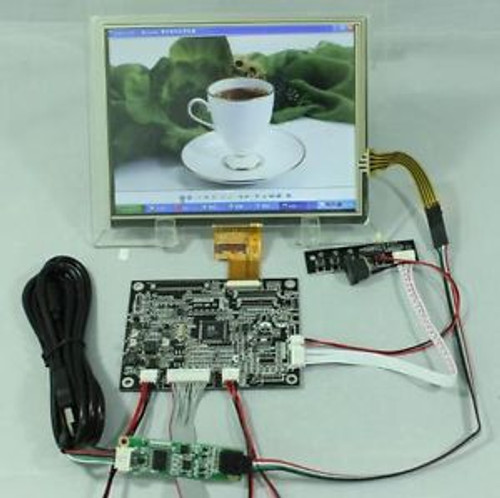 VGA+2AV+Reversing driver board+8inch HJ080IA-1B/1E 1024768 IPS lcd+touch panel