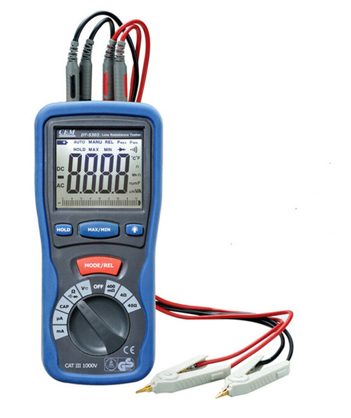 New Cem Dt-5302 4 Line Resistance Tester