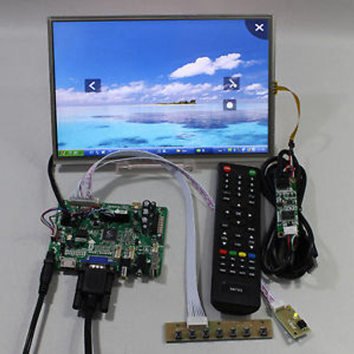 HDMI+VGA+AV+Audio+USB FPV Controller board+10.1 B101EW05 1280800+touch panel