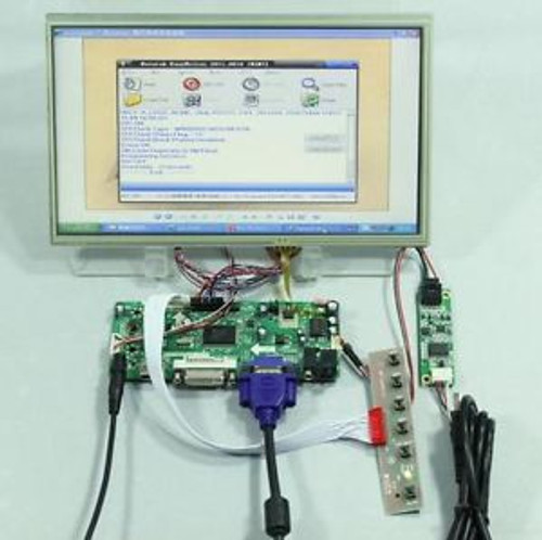 HDMI+DVI+VGA Control board+10.1inch LP101WH1 LTN101AT03 1366768 Lcd+Touch Panel