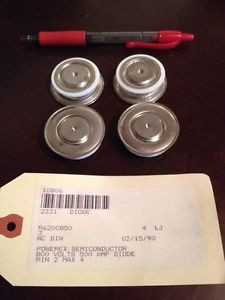 4 Powerex Semiconductor 800 Volts 500 AMP Diode, R6200850