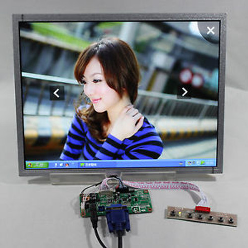 VGA Lcd controller board+15inch AC150XA01 1024768 LED backlight lcd panel