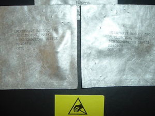 MA40675 MICROWAVE ASSC IND. 2 NEW UNITS SEALED IN ORIGINAL PACKAGE