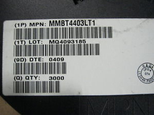 MMBT4403LT1 QTY 15K ON SEMICONDUCTOR 0409+ DC NEW ORIGINAL FACT REELS