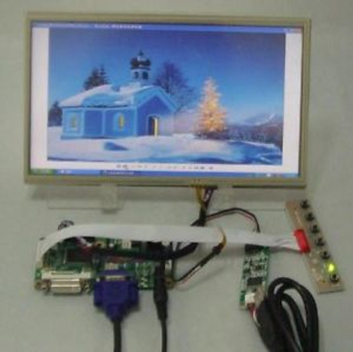 DVI+VGA Lcd Control board+10.1inch LP101WH1 N101BGE 1366768 Lcd+Touch Panel