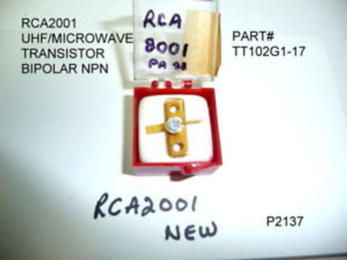 RCA2001 UHF/MICROWAVE TRANSISTOR BIPOLAR NPN (RARE)
