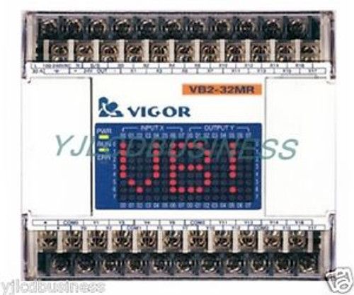 new VB2-32MR-AC PLC VIGOR 24VDC 16 point input 16 point output 90 days warranty