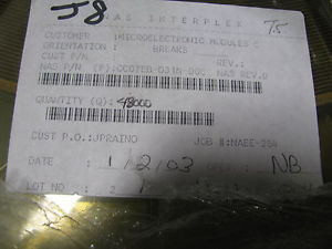 NAS INTERPLEX SMT CLIP # CC07EB-D31N-00C ONE REEL OF 48,000 PC