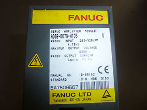 Fanuc  A06B-6079-H105  Servo Amplifier Module Used Great Condition