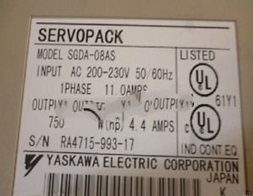 Yaskawa SGDA-08AS Used 90 days warranty