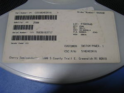 CHERRY SEMICONDUCTOR # CS51024EDR16  CURRENT MODE PWM CONTROLLER   2500 PC REEL