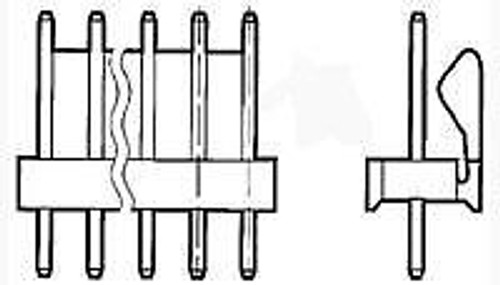 Headers & Wire Housings 7P HDR ASSY RN STR (100 pieces)