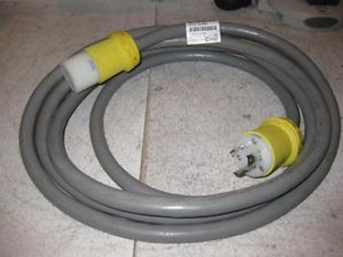 Hubbell LKG Plug HBL26CM21 30A/250V Yellow Cord Mounted w/ Twist Lock