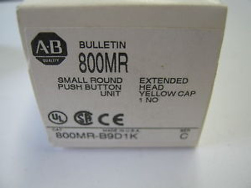 3 ALLEN-BRADLEY 800MR-B9D1K  SER. C SMALL ROUND PUSHBUTTON UNIT New