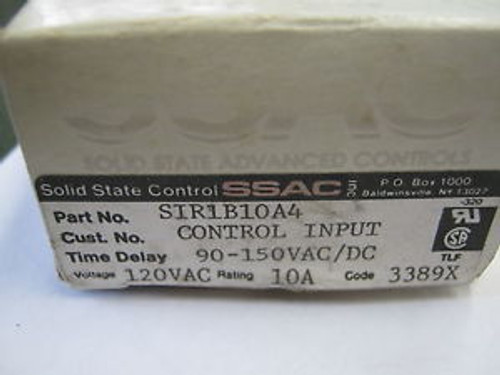 TWO SOLID STATE CONTROL RELAYS SIR1B10A4