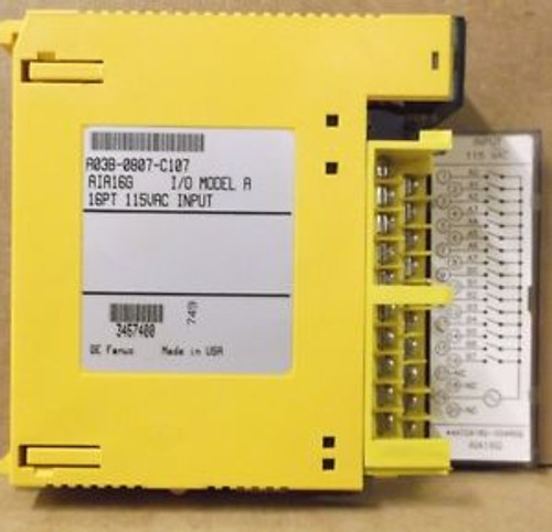 Fanuc A03B-0807-V107, AIA16G I/O Module, Model A, 16pt, 115 VAC INPUT