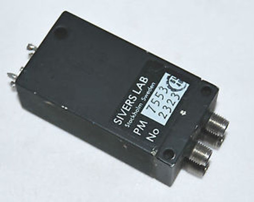 SIVERS LAB PHILIPS COAXIAL SWITCH 28V DC-18Ghz PM7553 TRANSFER FAIL SAFE