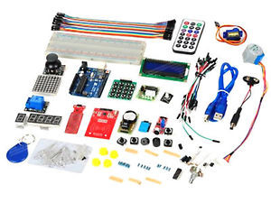 Funduino UNO R3 Board   1602 LCD   Motor Sensor Resistor Starter Kit for Arduino