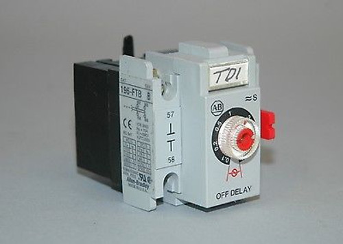 Allen-Bradley 196-Ftb Ser. B Timer/ Allen-Bradley Control Relay 700-F400A1 Ser C