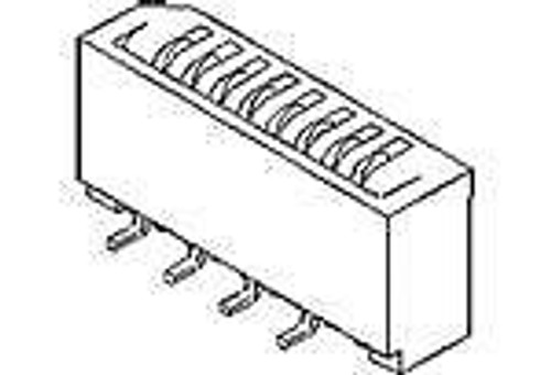 FFC & FPC Connectors 1.00MM REC 14P VT SMT (100 pieces)