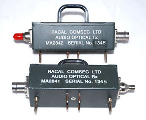 RACAL COMSEC AUDIO OPTICAL RX / TX MA2841 MA2842