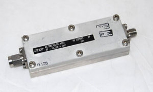 ANT SMA COAXIAL RF FILTER 4 Ghz 63.7280.312-A001