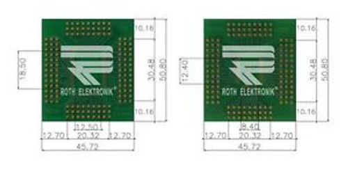 5x RE470-03 - Adapter QFP 120, 128 (R 0,50), 100, 108 (R 0,40) Roth Elektronik