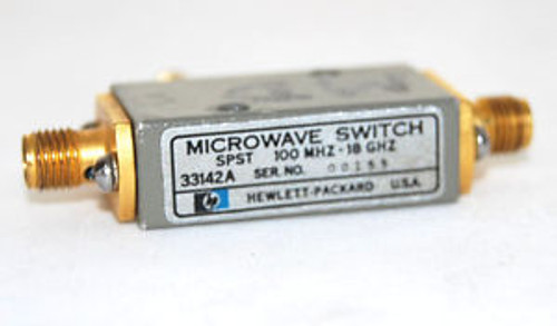 HP 33142A MICROWAVE SWITCH SMA 100Mhz - 18Ghz  SPST