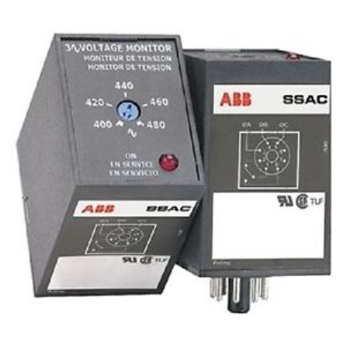 SSAC PLM9405 Voltage Monitor, 480V, 3-Ph, 4% Phase Unbalance, 5 Second Delay